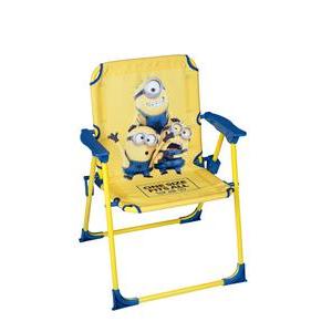 Chaise de jardin enfants Minions - Métal et polyester - 37,5 x 39,5 x H 53 cm - Multicolore
