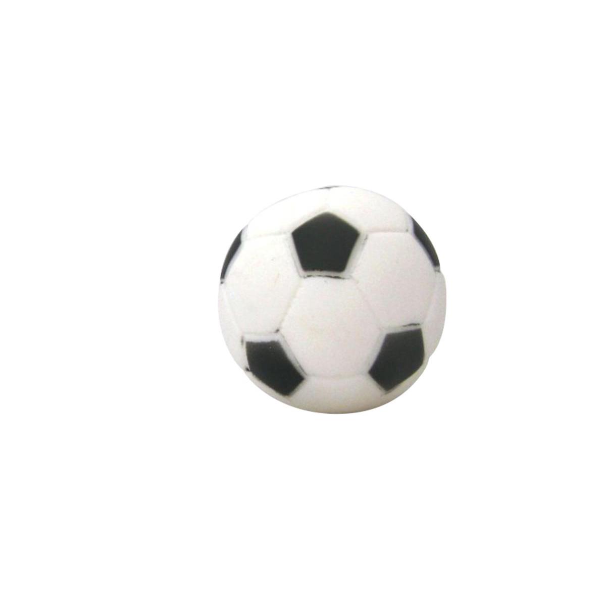 Jouet ballon de foot - Vinyle - Diamètre 7 cm - Blanc et noir Jouet ballon de foot - Vinyle - Diamètre 7 cm - Blanc et noir