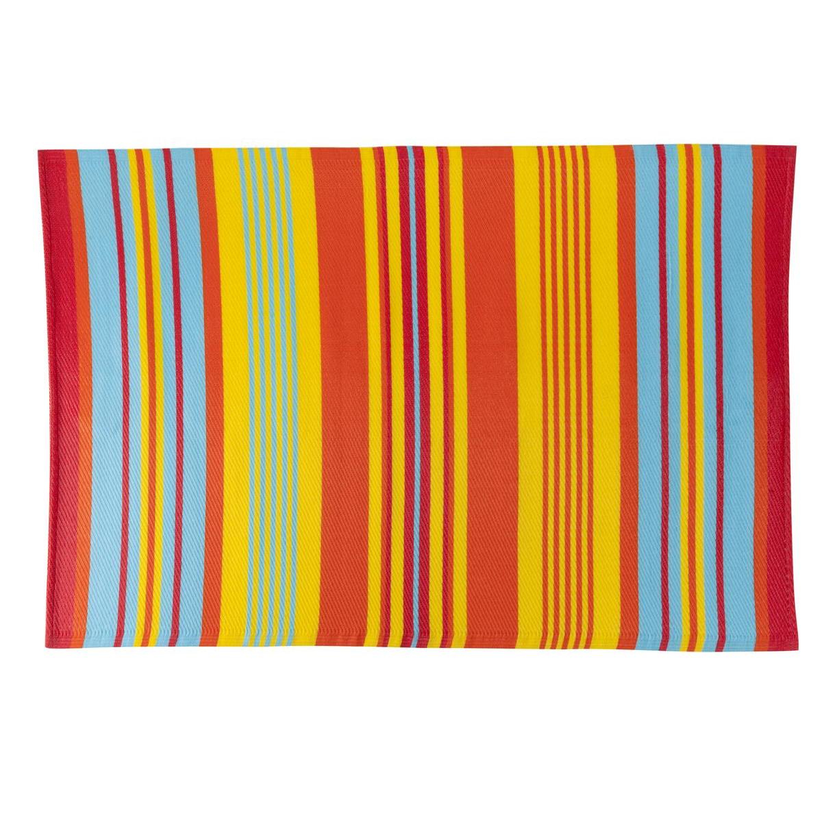 tapis exterieur multicolore accessoires de camping la foir fouille