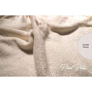 Plaid polaire sharpa - Bella - 125 x 150 cm - Taupe