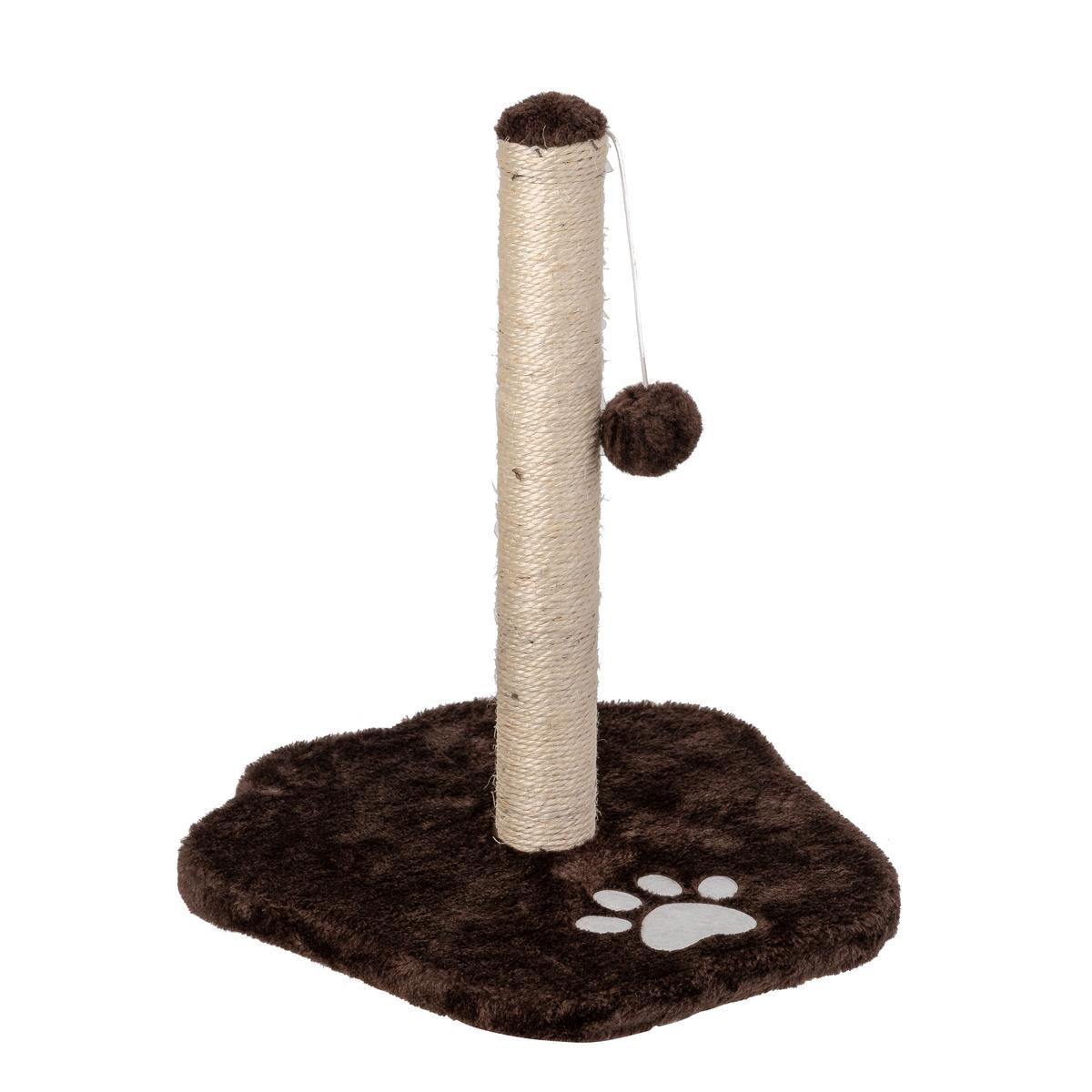 Grattoir pour chat empreinte - 33 x 33 x 42 cm - Marron, blanc Grattoir pour chat empreinte - 33 x 33 x 42 cm - Marron, blanc