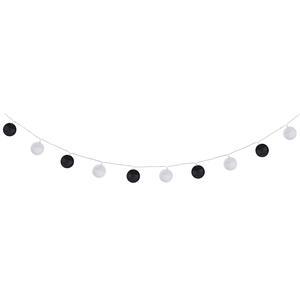 Guirlande LED 10 boules - ø 6 x L 120 cm - Différents modèles - Noir, blanc