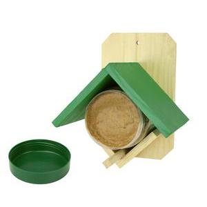 Abri + pot de beurre de cacahuètes - 20 x 17 x 13 cm - Vert