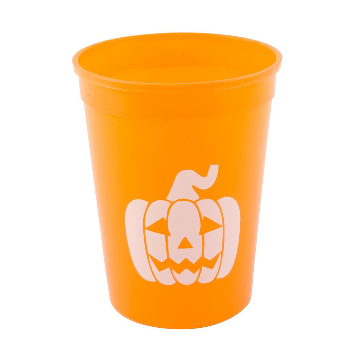 4 gobelets Halloween - Plastique - Ø 7,9 x H 13,5 cm - 3 coloris au choux 4 gobelets Halloween - Plastique - Ø 7,9 x H 13,5 cm - 3 coloris au choux