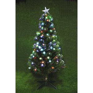 Sapin lumineux - PVC - 1,2 m - Multicolore