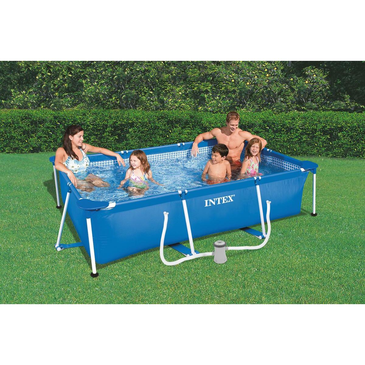 piscine tubulaire intex 3 x 2 x h 0 75 m plein air la foir fouille