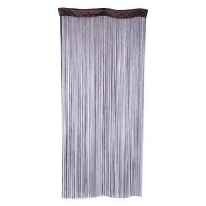 Rideau fils - Polyester - 120 x 240 cm - Noir