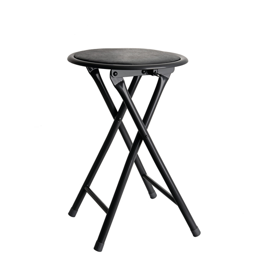 Tabouret Rond Pliant 30 X H 45 Cm Noir Meubles Pour La Cuisine La Foir Fouille