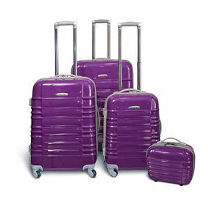 Valise synthétique ABS violet - 54 x 35 x 23