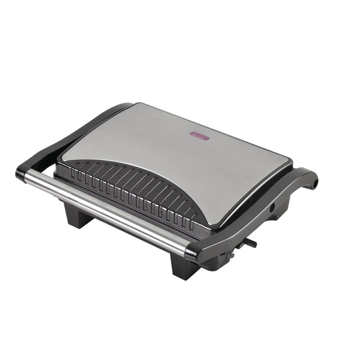 Grille panini - Métal et plastique - 32,3 x 12 x H 29,6 cm - Noir et gris Grille panini - Métal et plastique - 32,3 x 12 x H 29,6 cm - Noir et gris
