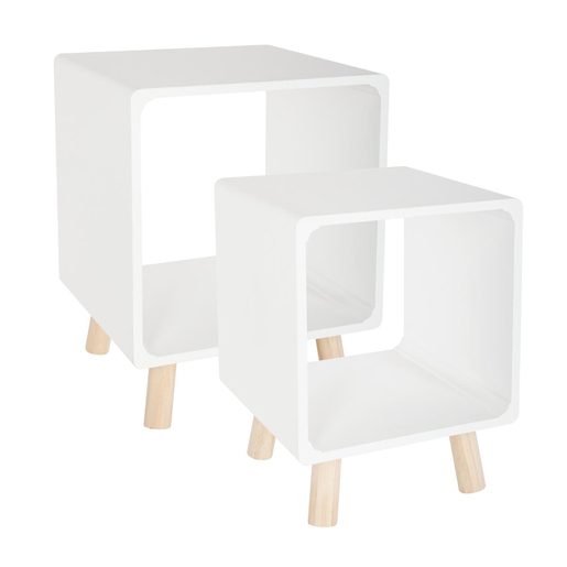 2 Chevets Break Blanc Meubles De Rangement Pour La Salle A Manger La Foir Fouille