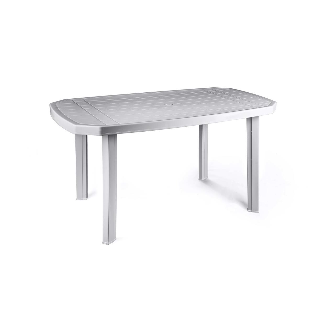 table 140 x 90 x h 72 cm gris moorea tables de jardin la foir fouille