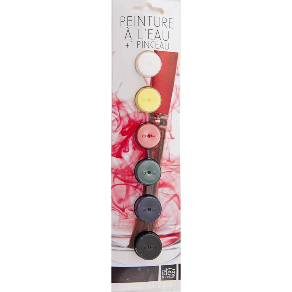 Peinture à l'eau + pinceau - 6 x 6 ml - Multicolore Peinture à l'eau + pinceau - 6 x 6 ml - Multicolore