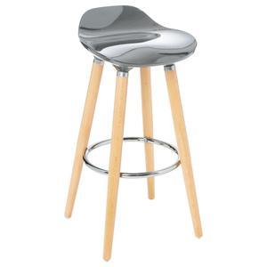Tabouret de bar - Gris, marron