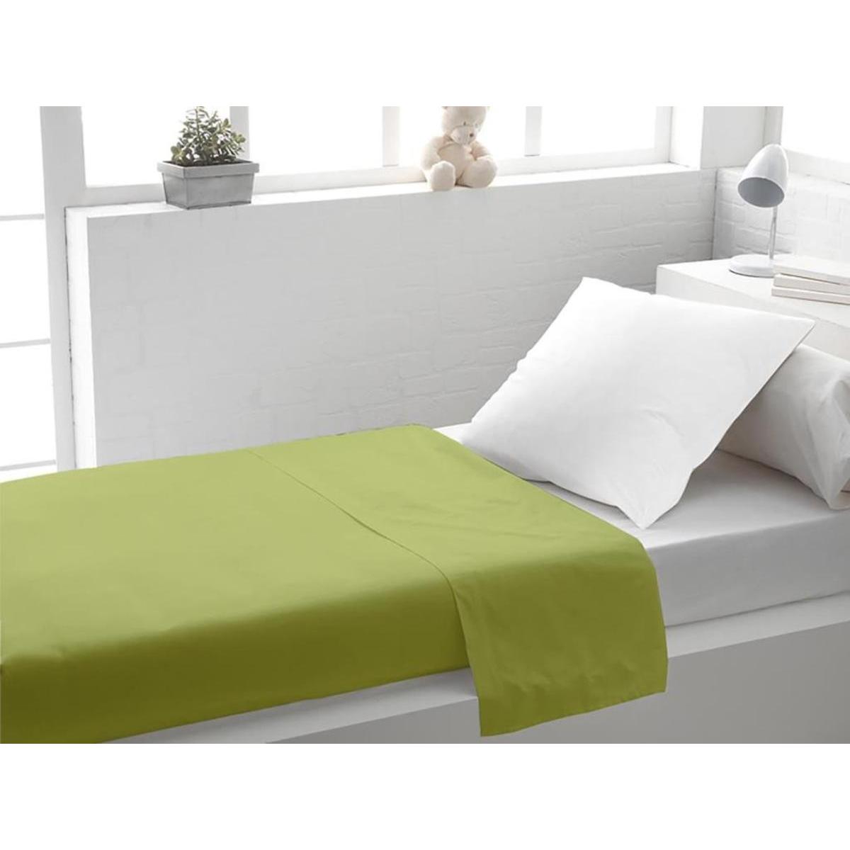 Drap plat - 180 x 290 cm - Vert Drap plat - 180 x 290 cm - Vert