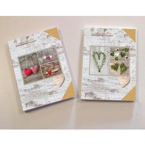 Album souple 32 pochettes blanches Sweet heart - 10 x 15 cm