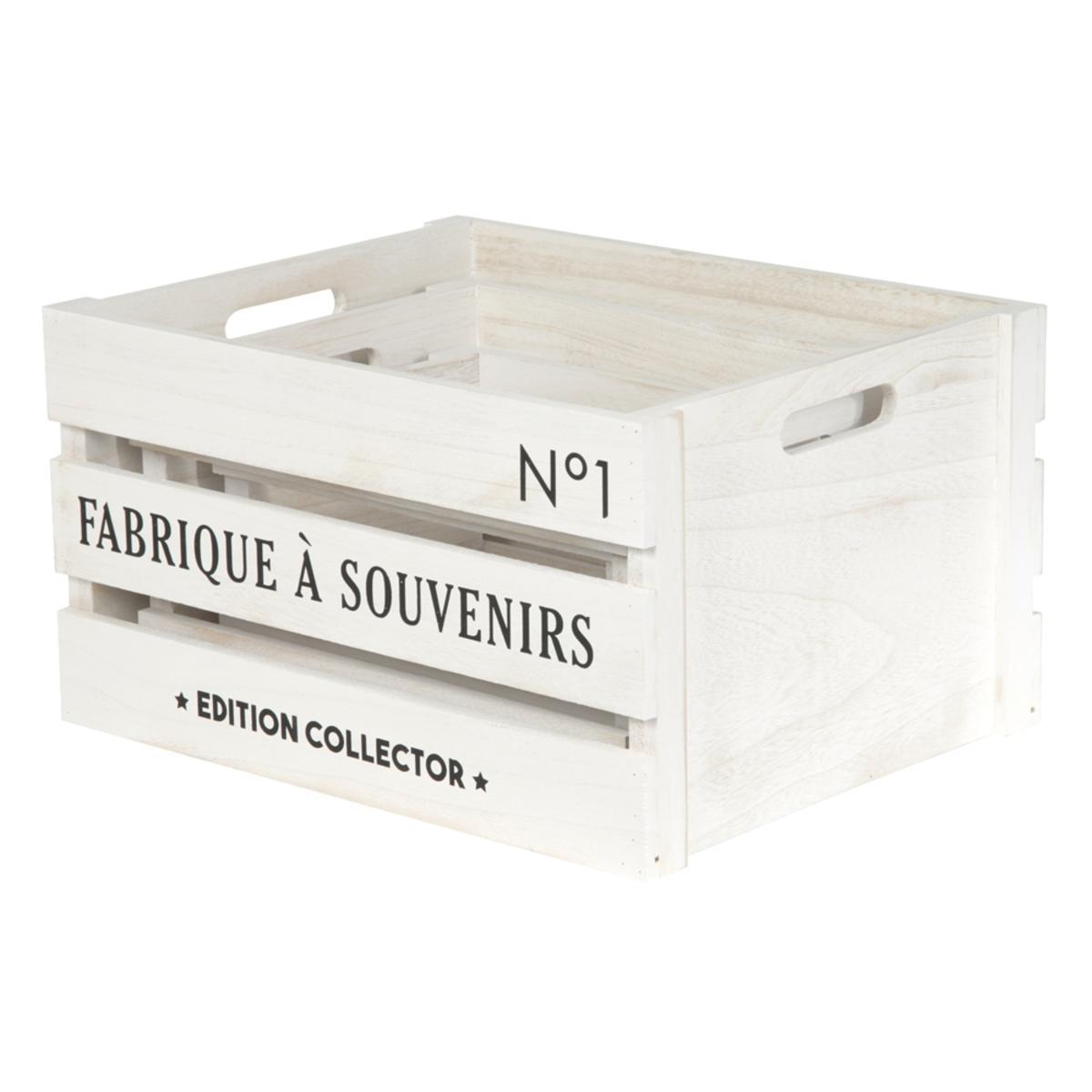 cagette 40 x 31 x h 22 cm blanc paniers a linge et lingeres la foir fouille