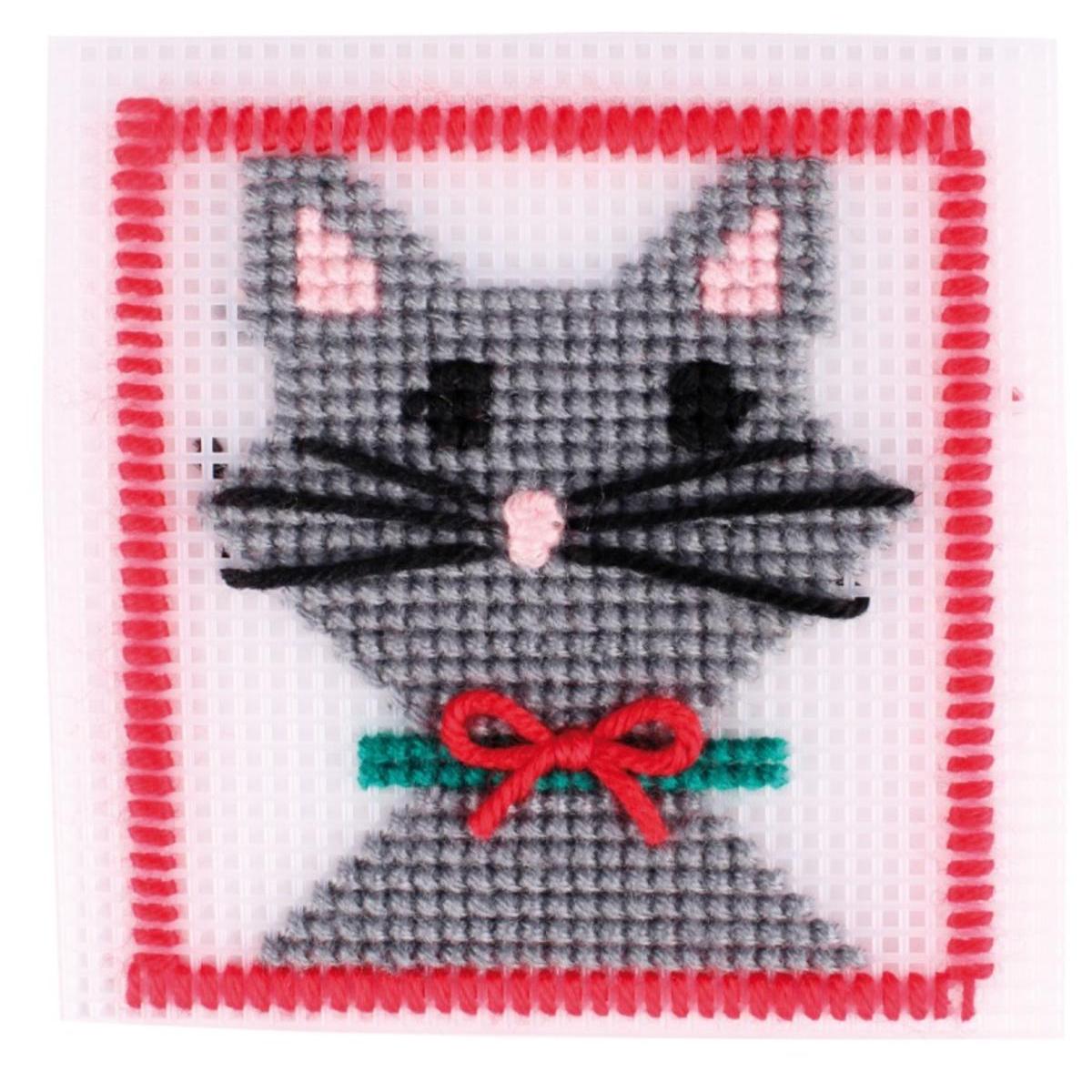 Kit Canevas Chat Loisirs Creatifs La Foir Fouille
