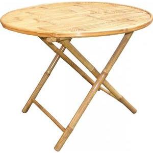 Table ronde en bambou - ø 90 x H 75 cm