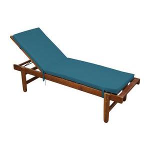 Coussin pour bain de Soleil Farniente - L 180 x l 55 cm - Différents coloris - Marron, bleu canard