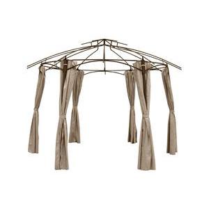 Rideaux pour tonnelle Maldives - 3.6 m - Beige sable - HESPERIDE