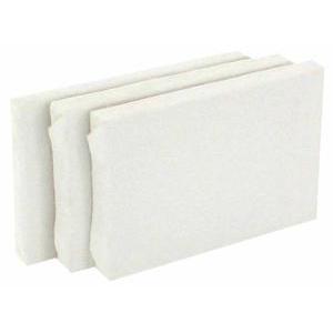 Lot de 3 mini châssis rectangulaires - Coton - 10 x 7 cm - Blanc