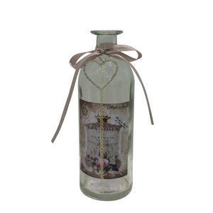 Flacon - Verre - Ø 7 x H 20 cm - Transparent