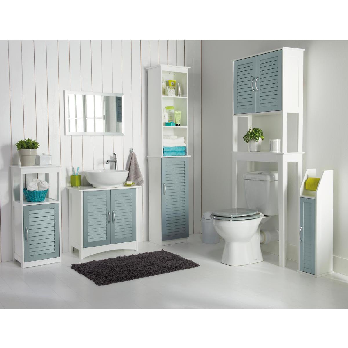 meuble wc mdf gris blanc meubles de rangement pour la salle a manger la foir fouille