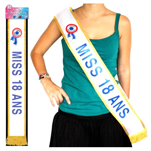 Echarpe De Miss 18 Ans Tissu 184 Cm Bleu Anniversaire La Foir Fouille Echarpe De Miss 18 Ans Tissu 184 Cm Bleu Anniversaire La Foir Fouille