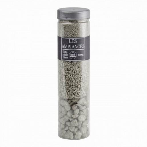 Trio sable déco - 650 g - Gris Trio sable déco - 650 g - Gris