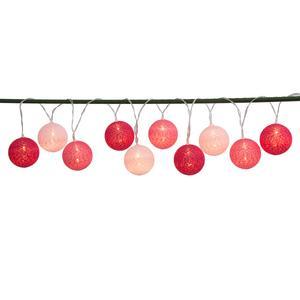 Guirlande LED 10 lampions - L 165 cm - Différents coloris