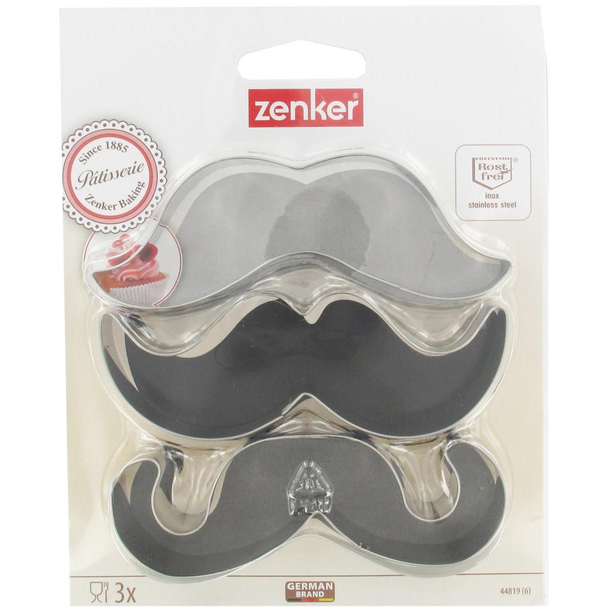 3 emporte-pièces moustache 3 emporte-pièces moustache