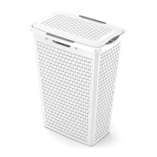 Coffre A Linge Slim 40 L Blanc Paniers A Linge Et Lingeres La Foir Fouille