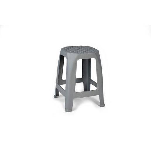 Tabouret Empilable 6 X 26 X H 45 Cm Gris Rangement Buanderie