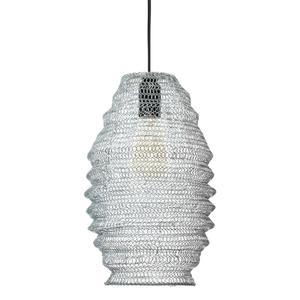 Suspension maille fer ali argent ø 24