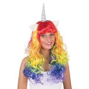 Perruque licorne - L 26 x H 7 x l 18 cm - Multicolore - PTIT CLOWN