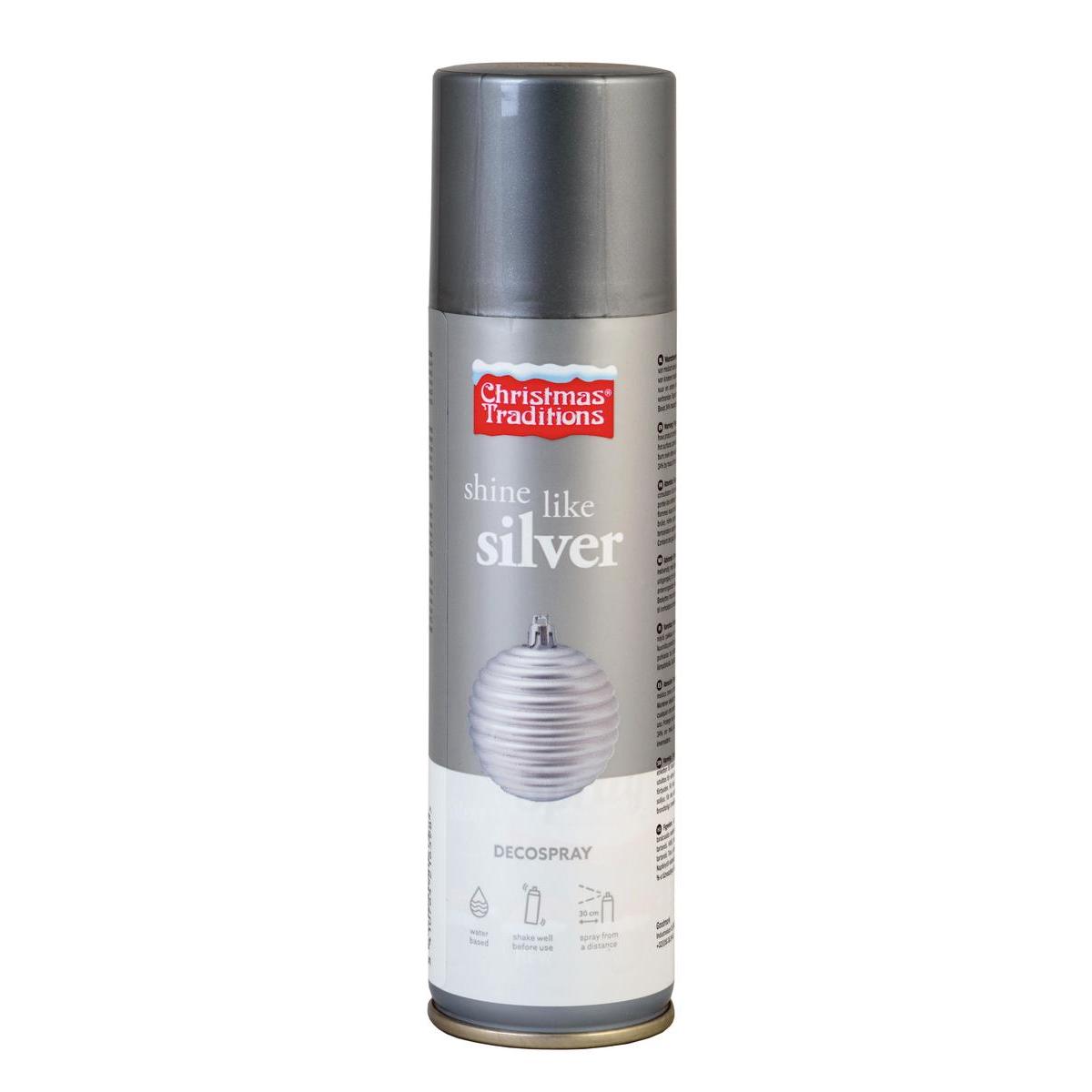 Bombe peinture argent silver 150 ml spray - fourniture pour peinture  décoration noël