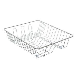 Egouttoir métal chrome pour 8 assiettes