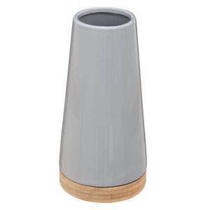 Vase ceramique et bambou H 20 archi assortis