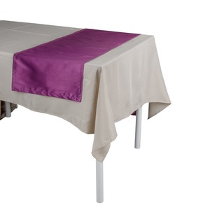 Chemin de table - Effet soie - 50 x 150 cm - Violet