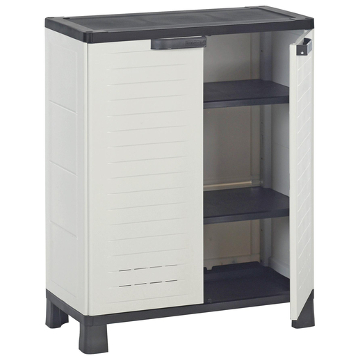 Armoire 68 X 38 X H 165 Cm Gris Meubles De Rangement Pour La