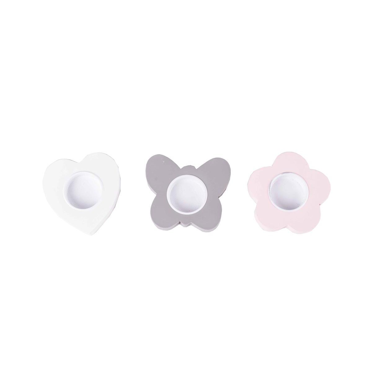 Photophore déco - MDF - 9,2 x H 2,2 cm - Différents modèles Photophore déco - MDF - 9,2 x H 2,2 cm - Différents modèles