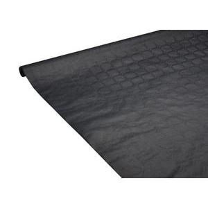 Nappe damassée - papier - 1,18 m x 6 m - Noir