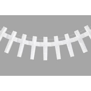Guirlande papier communion - 400 x 18 x 1 cm - Blanc