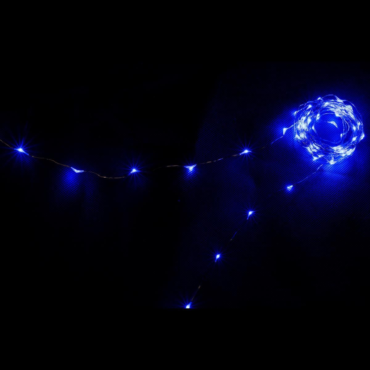 Guirlande Lumineuse Extérieur 18 m 750 LED Blanc & Bleu et 8 jeux de  lumière - Feeric