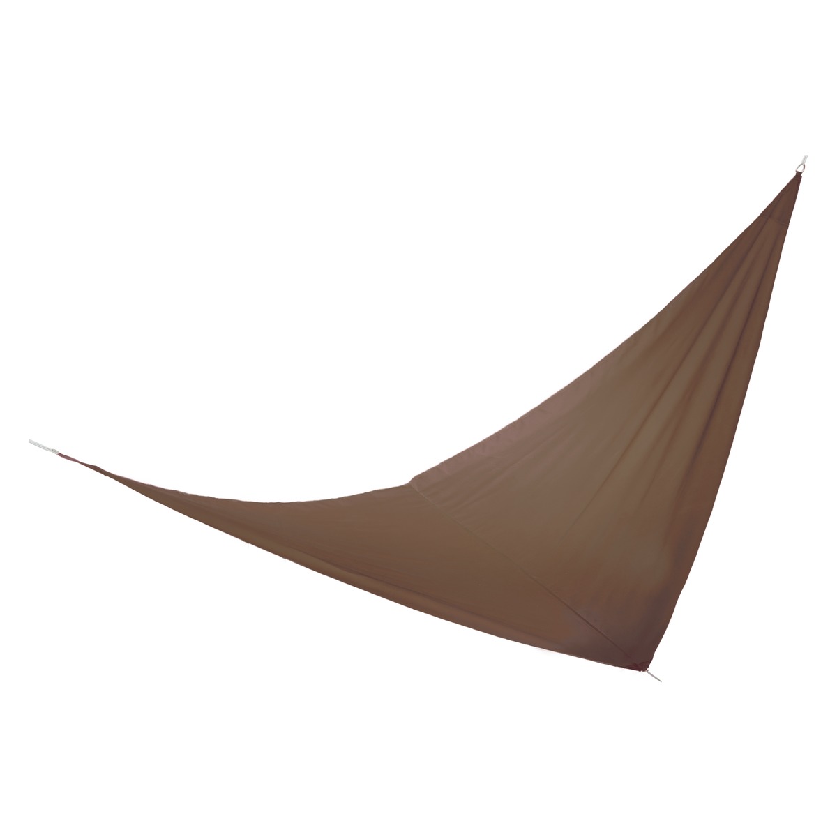 Toile d'ombrage Triangulaire - 100% Polyester - 3,6 x 3,6 x 3,6 m - marron