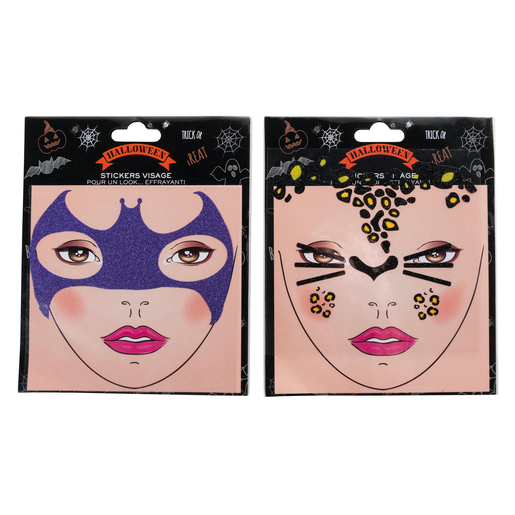 Stickers Visage Multicolore Cosmetiques La Foir Fouille