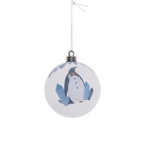 BOULE 8CM PINGOUIN LAPONIE
