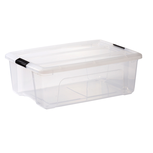 Boite De Rangement Clipsable Top Box 30 L Transparent