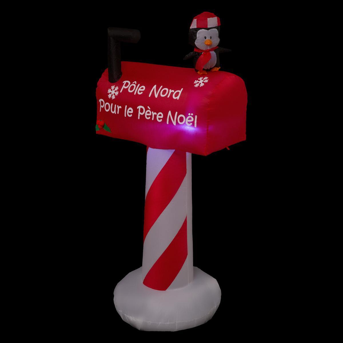 Boîte aux lettres LED gonflable - 67 x 50 x H 150 cm Boîte aux lettres LED gonflable - 67 x 50 x H 150 cm